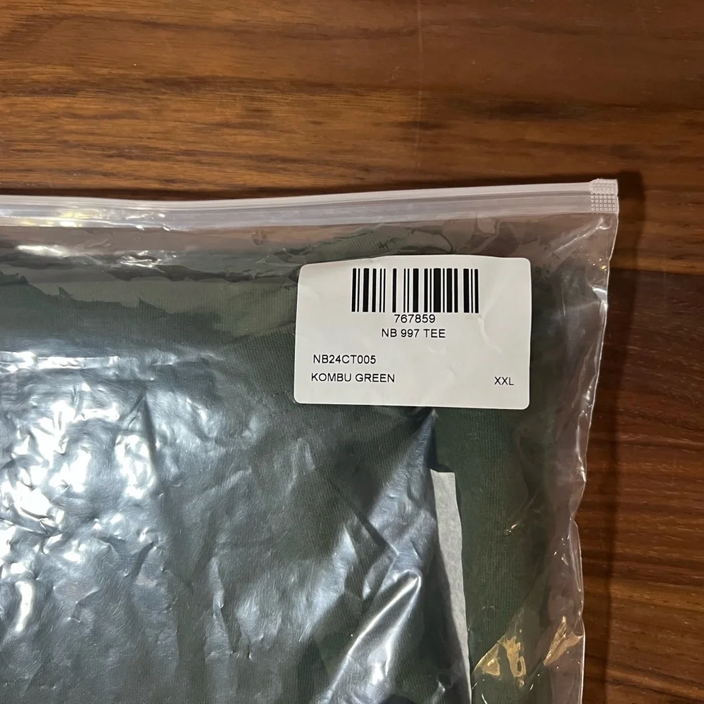 Aime Leon Dore ALD / New Balance 997 Logo Tee Kombu Green T-Shirt Men’s Size XXL - Picture 8 of 8